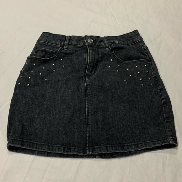 Studded High-rise Mini Skirt - Picture 1 of 4